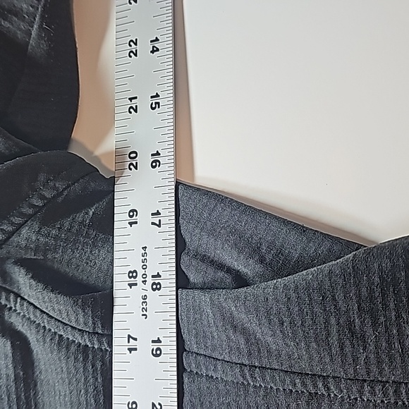 Women's the North face large jacket long sleeve blackish/grey zippered pockets - Picture 6 of 10